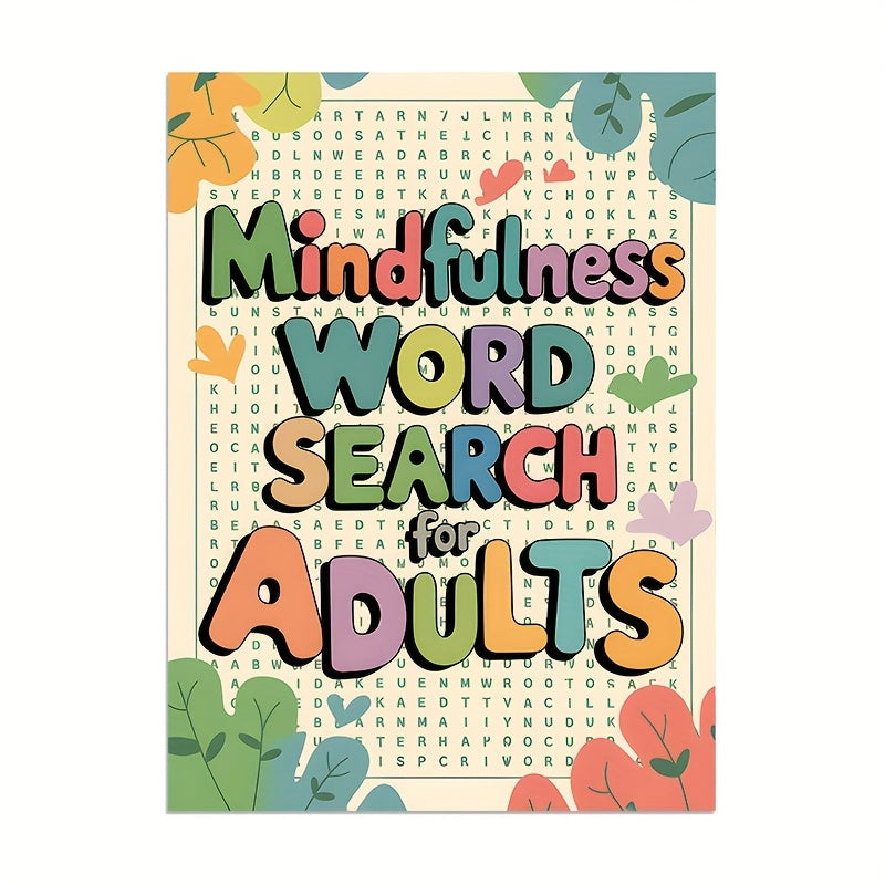 Mindfulness Relax Puzzle Book: Floral Alphabetical Word Lists