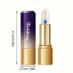 Color Changing Flower Lipstick with Temperature Sensing Golden Foil