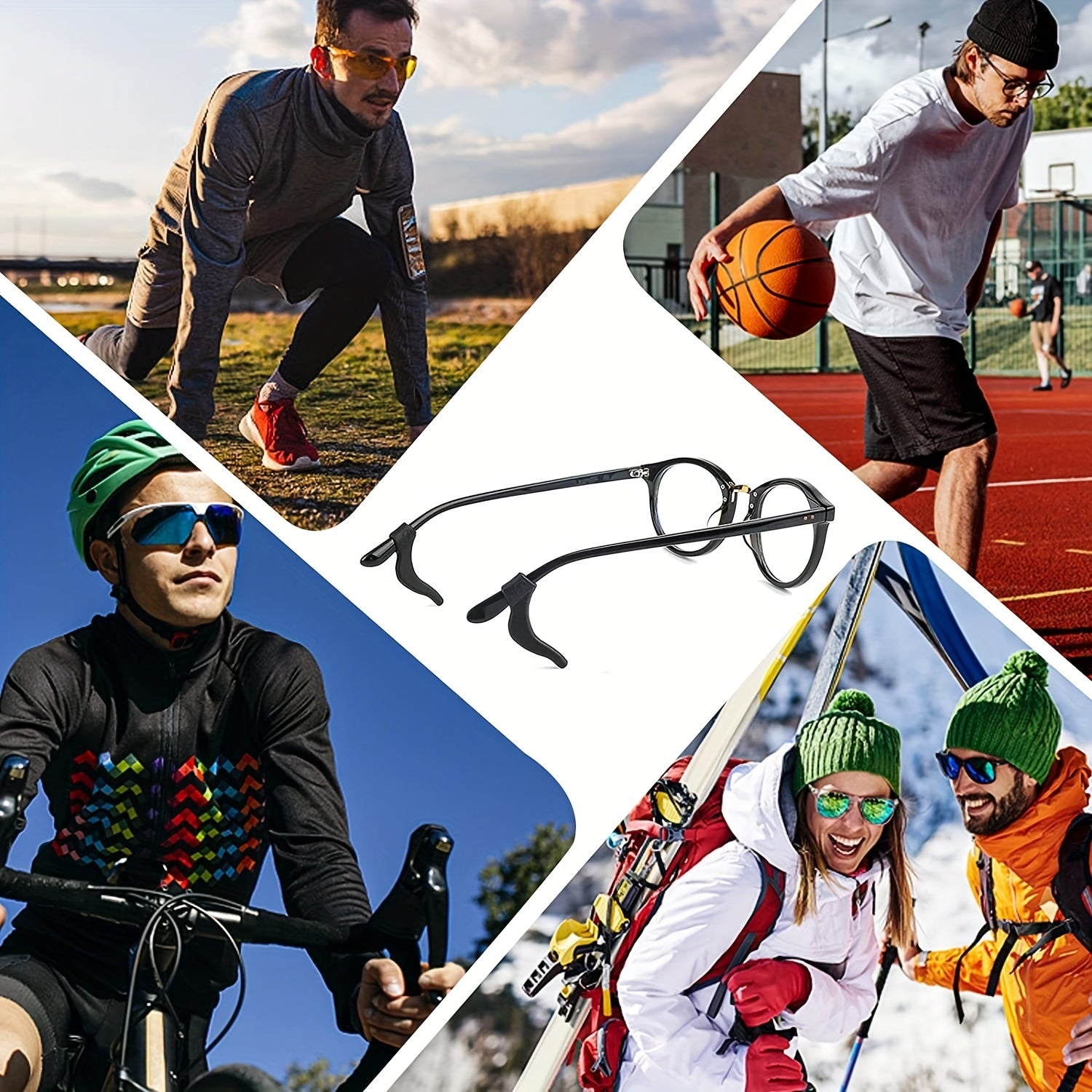 14 Pairs Anti-Slip Glasses Ear Grip Straps for Kids & Adults