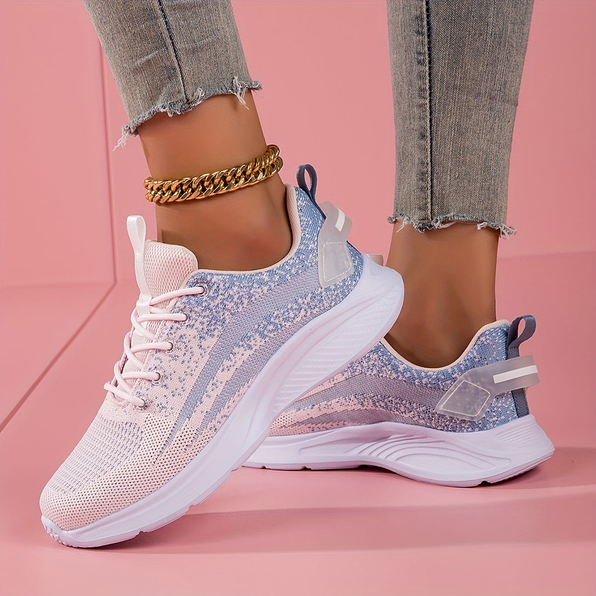 Women's Lightweight Chunky Sneakers Breathable Non-Slip Sport Shoes
