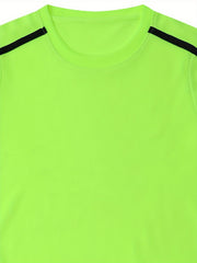2pcs Boys Sports Football Training Outfit Quick Drying T-shirt & Shorts
