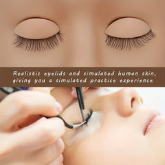 6 Pairs Replaceable Eyelids for Eyelash Training & Makeup Extension