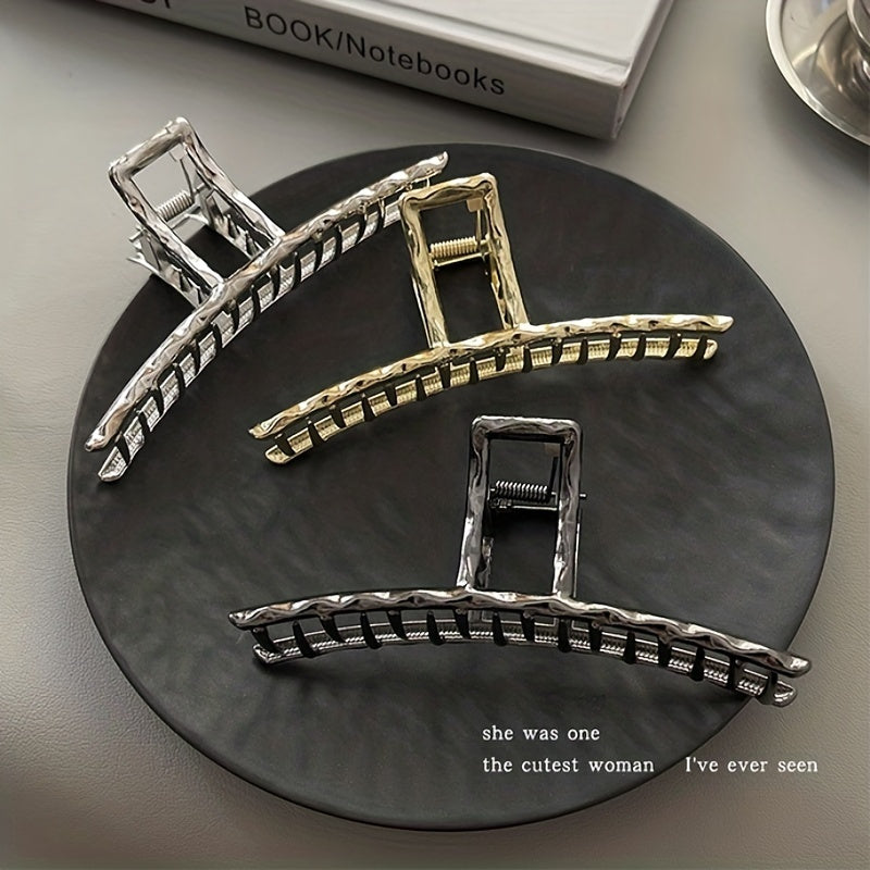 Metal Large Hair Claw Ponytail Holder Shark Claw Hair Clip
