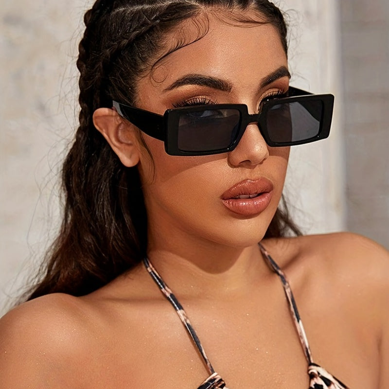 Rectangle Sunglasses Classic Hip Hop Sunshade Eyeglasses