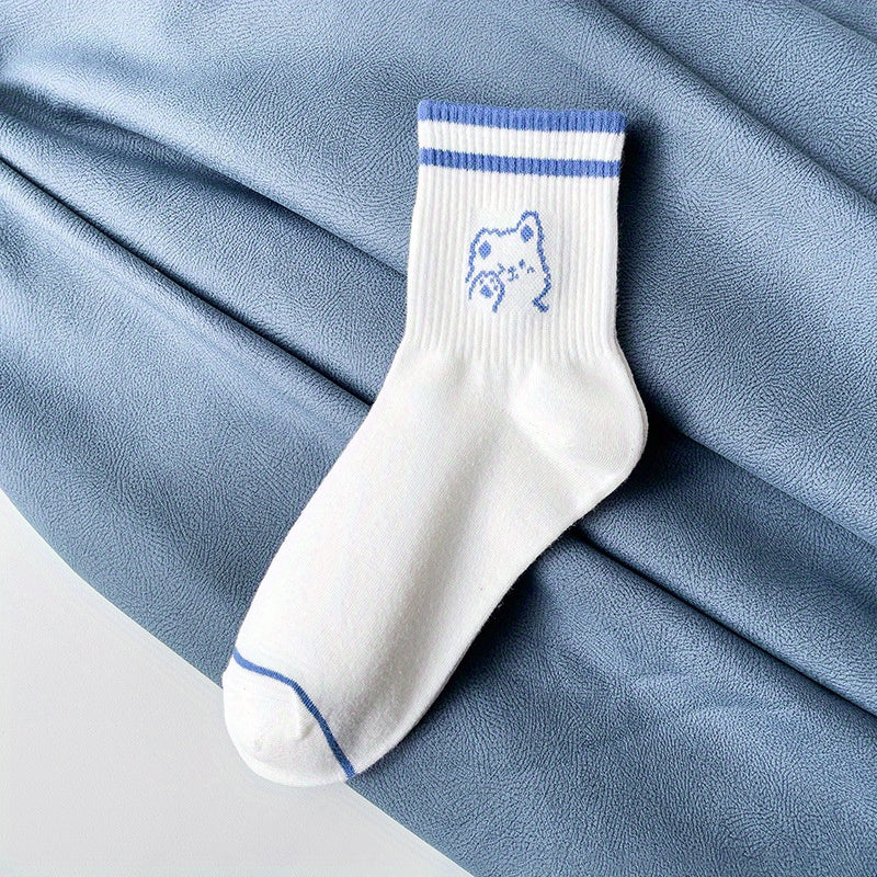 Cute Bear Print Socks for Women