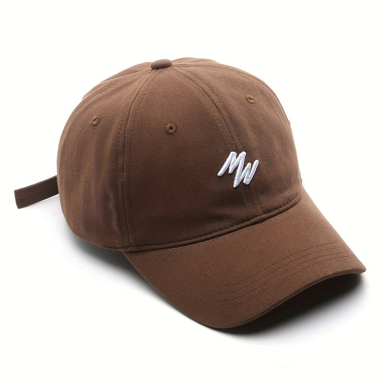 Embroidered Duck Tongue Cap Outdoor Sun Hat Baseball Cap