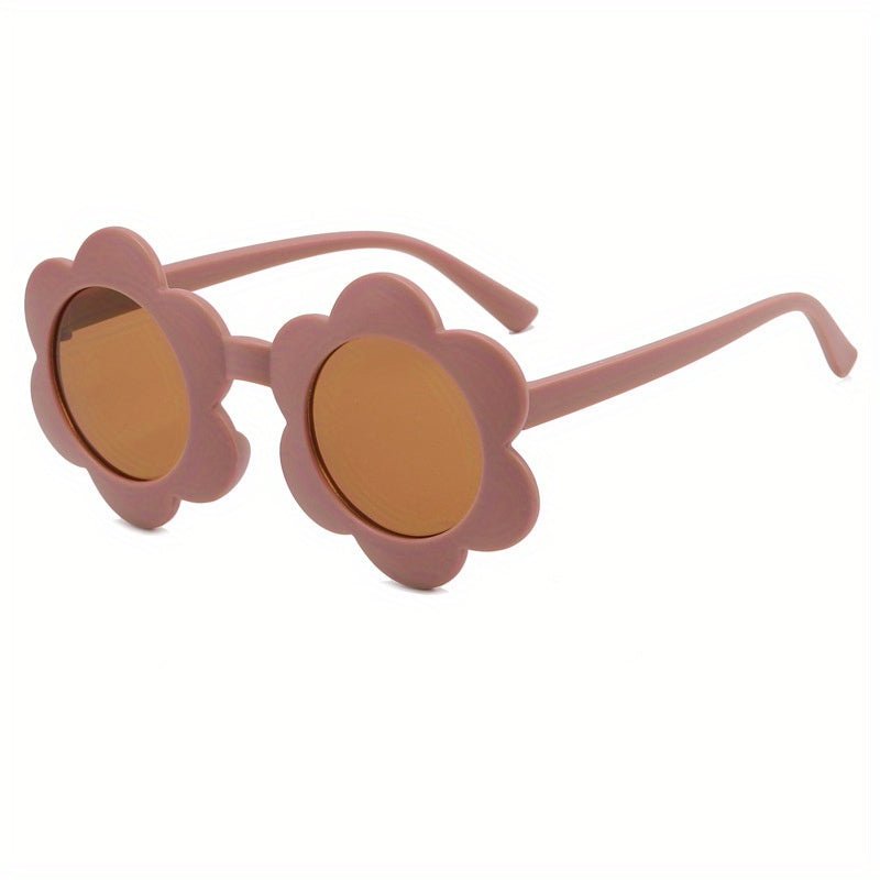 Retro Round Frame Sunglasses for Little Girls