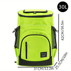 30L Portable Cooler Bag Double Shoulder Insulation for Outdoor Camping Hiking