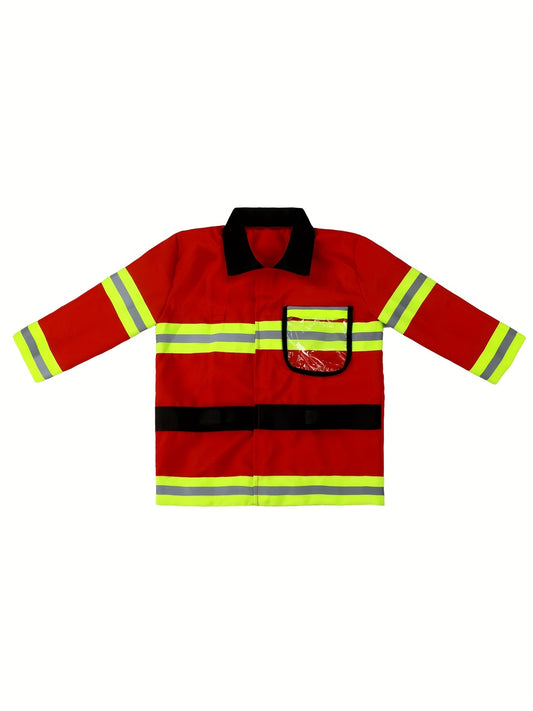 Kids Halloween Firefighter Costume Professional Performance Clothes