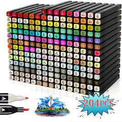 12pcs Art Marker Pen Set Alcoholic Markers Dual Tip Paint Marker Pen Set