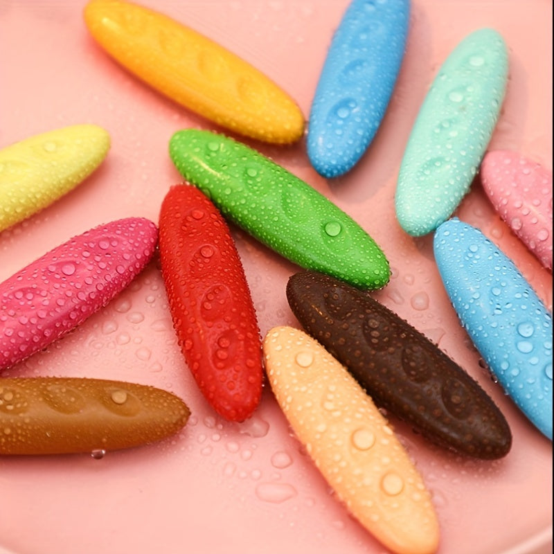 12 24 36 Plastic Hole Crayons Correct Grip Washable No Dirty Hands