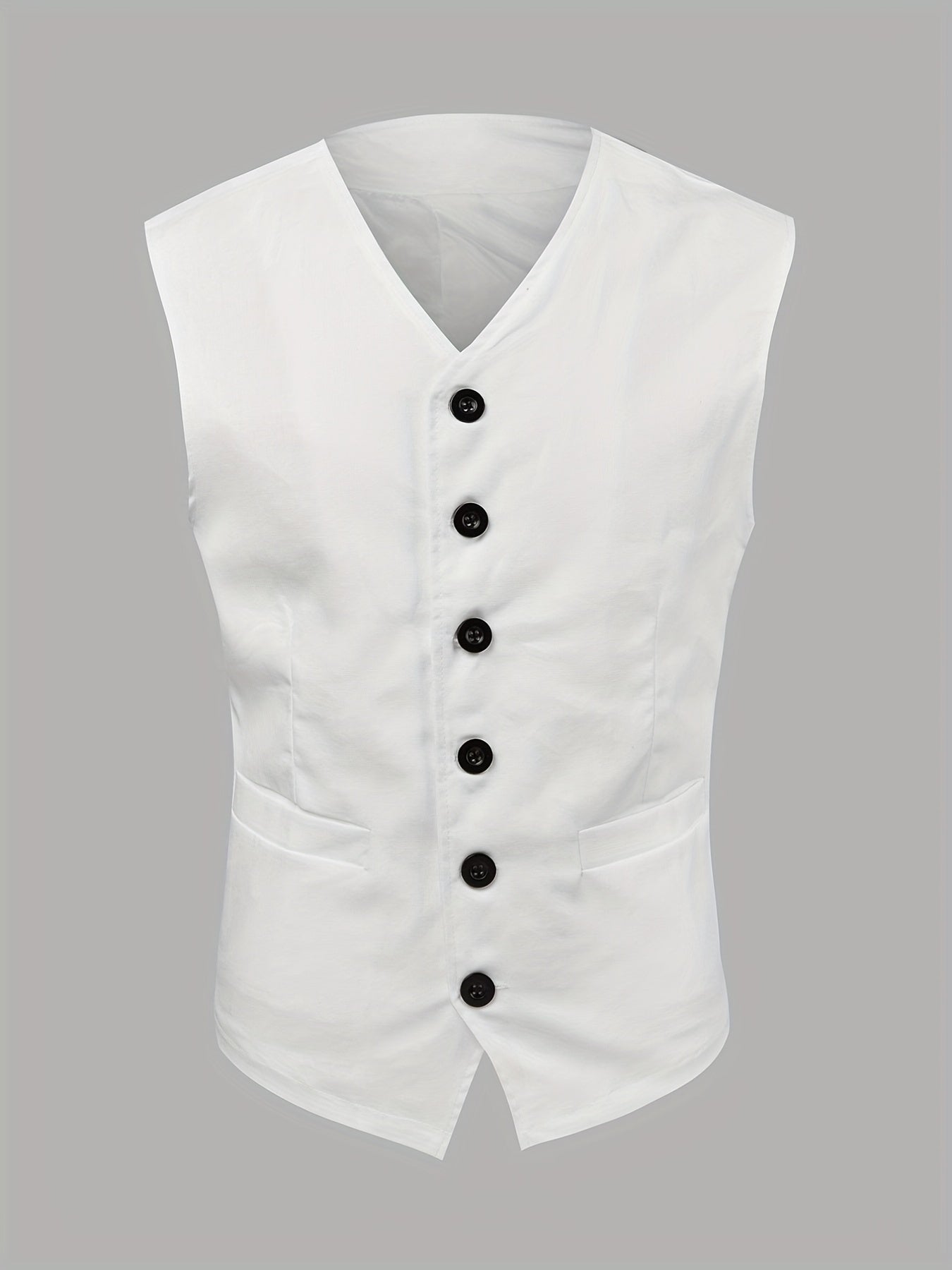 V Neck Smart Suit Trachten Vest Men's Casual Retro Style Waistcoat