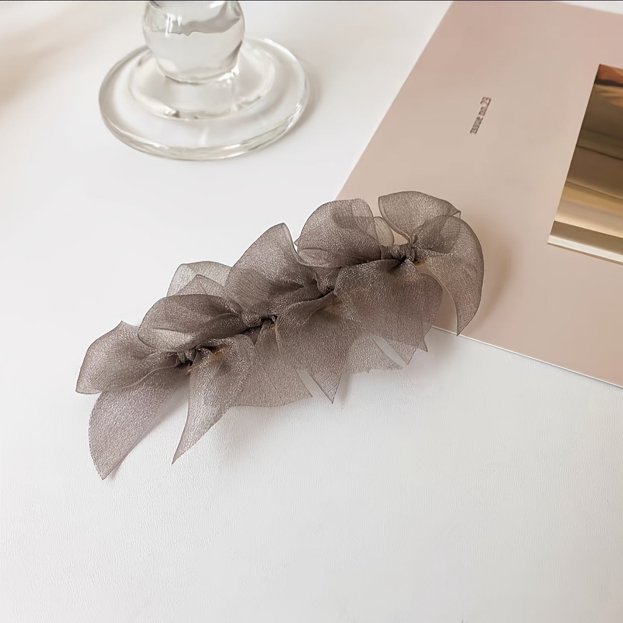 Bowknot Lace Girls Hair Clip Sweet Solid Hair Clip Headdress 4pcs