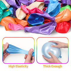 240pcs Assorted 30-48 cm Rainbow Latex Balloons for Party Decoration