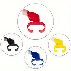 Referee Finger Whistle Football Training Equipment Safe Plastic Ring Whistle