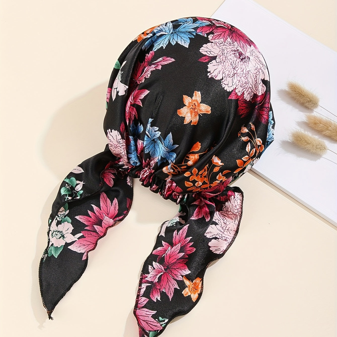 Floral Printed Pirate Hat Women's Hair Cap Turban Strap Headscarf