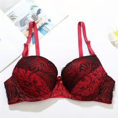 Lace Push Up Bra Comfy & Colorblock Women's Lingerie