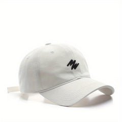 Embroidered Duck Tongue Cap Outdoor Sun Hat Baseball Cap