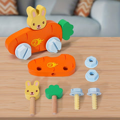 Kids Wooden Toolbox Toy Educational Shape Matching Game