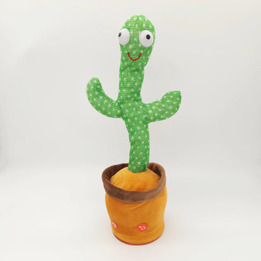 Swing Cactus Plush Doll for Kids - Battery Operated Dance & Sing Toy - Number 7