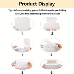 24pcs Cookie Bags Bread Boxes With Windows For Gift Packaging
