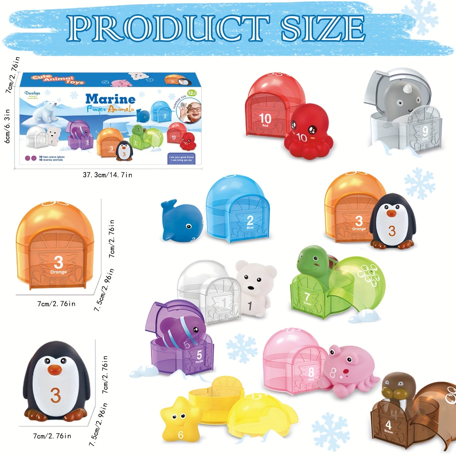 Ocean Animal Finger Toys Set