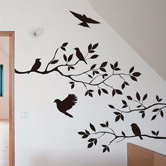 Branch Bird Sticker Waterproof Vinyl Wallpaper Wall Decoration 30 x 59