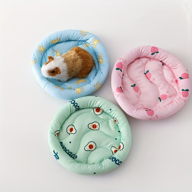 Summer Sleep Mat for Hamsters and Hedgehogs Ice Silk Pet Nest Pad