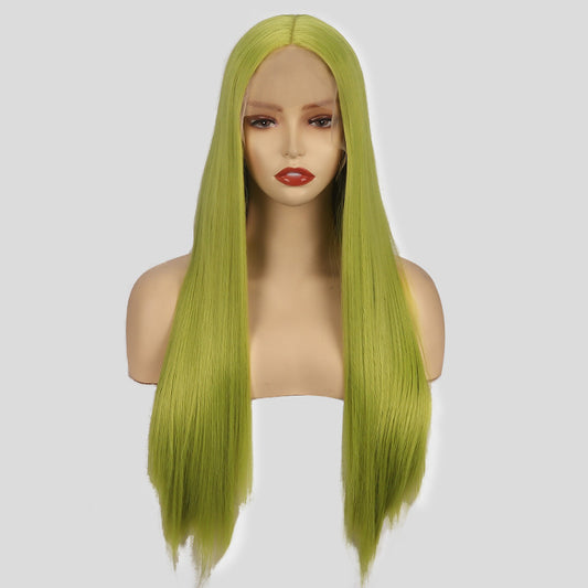Long Straight Lace Front Wig 26 Inch Synthetic Wig for Women