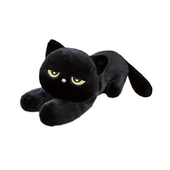 Soft Fluffy Cat Plush Toy Doll with Expressive Eyes 23.62in Mixed Colors