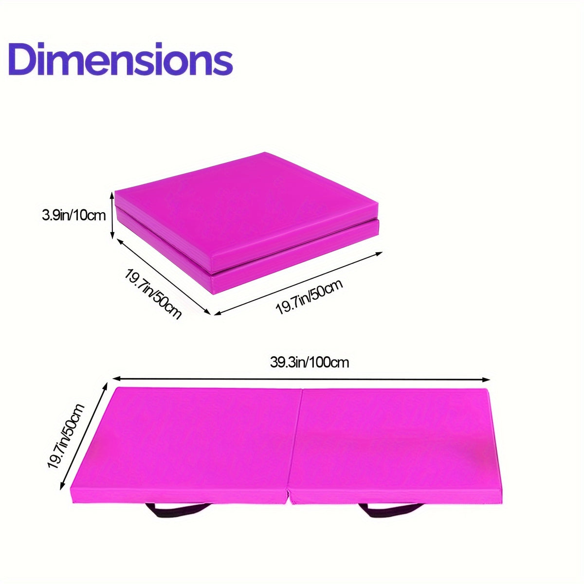 Foldable Fitness Mat Oxford Cloth Yoga Mat Pilates Home Workout Exercise