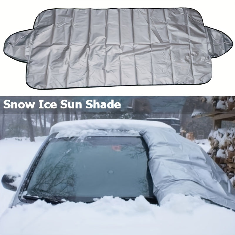 Car Windshield Snow Cover Frost Ice Removal Sun Shade Winter Protection