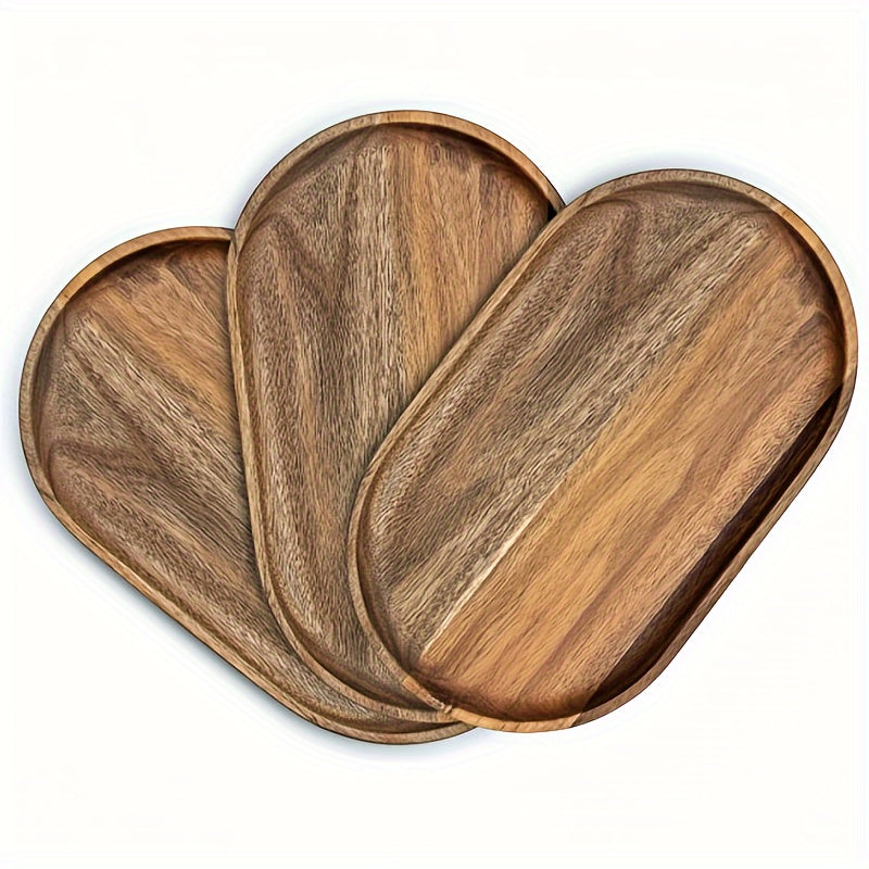 Japanese Style Wooden Rolling Tray Cup Coaster Home Decor Kitchen Accessories