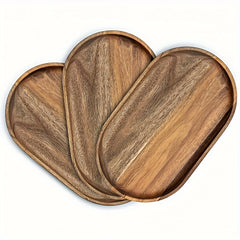 Japanese Style Wooden Rolling Tray Cup Coaster Home Decor Kitchen Accessories