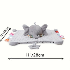 Elephant Security Blanket Teether Soft Baby Blanket