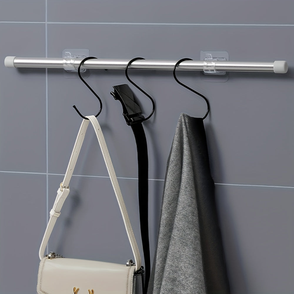 Adjustable Curtain Rod Holder Telescopic Rod Sticky Hanger