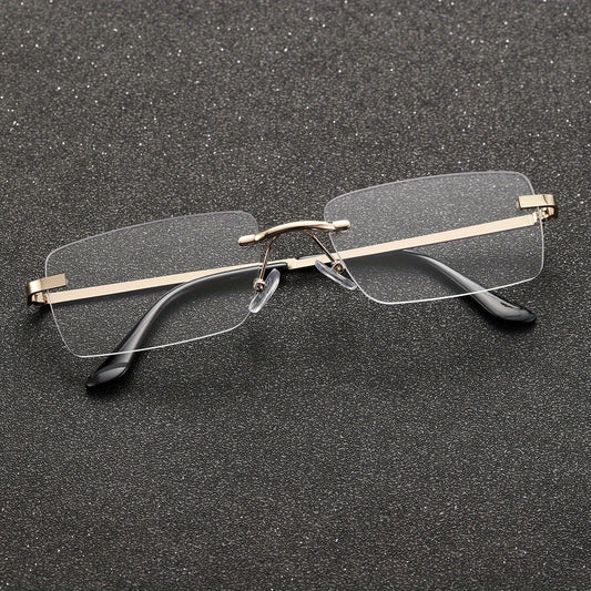 Metal Rimless Eyeglasses for Men