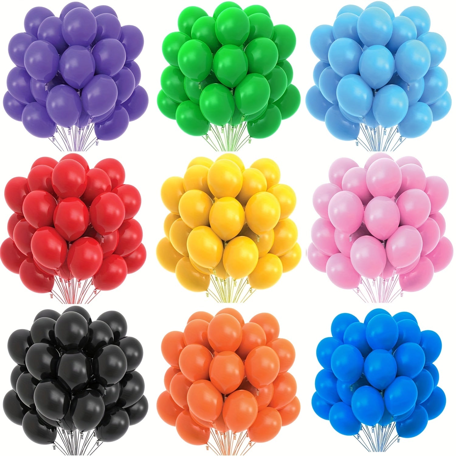 10pcs 10 Inch Matte Bright Latex Balloons Party Supplies