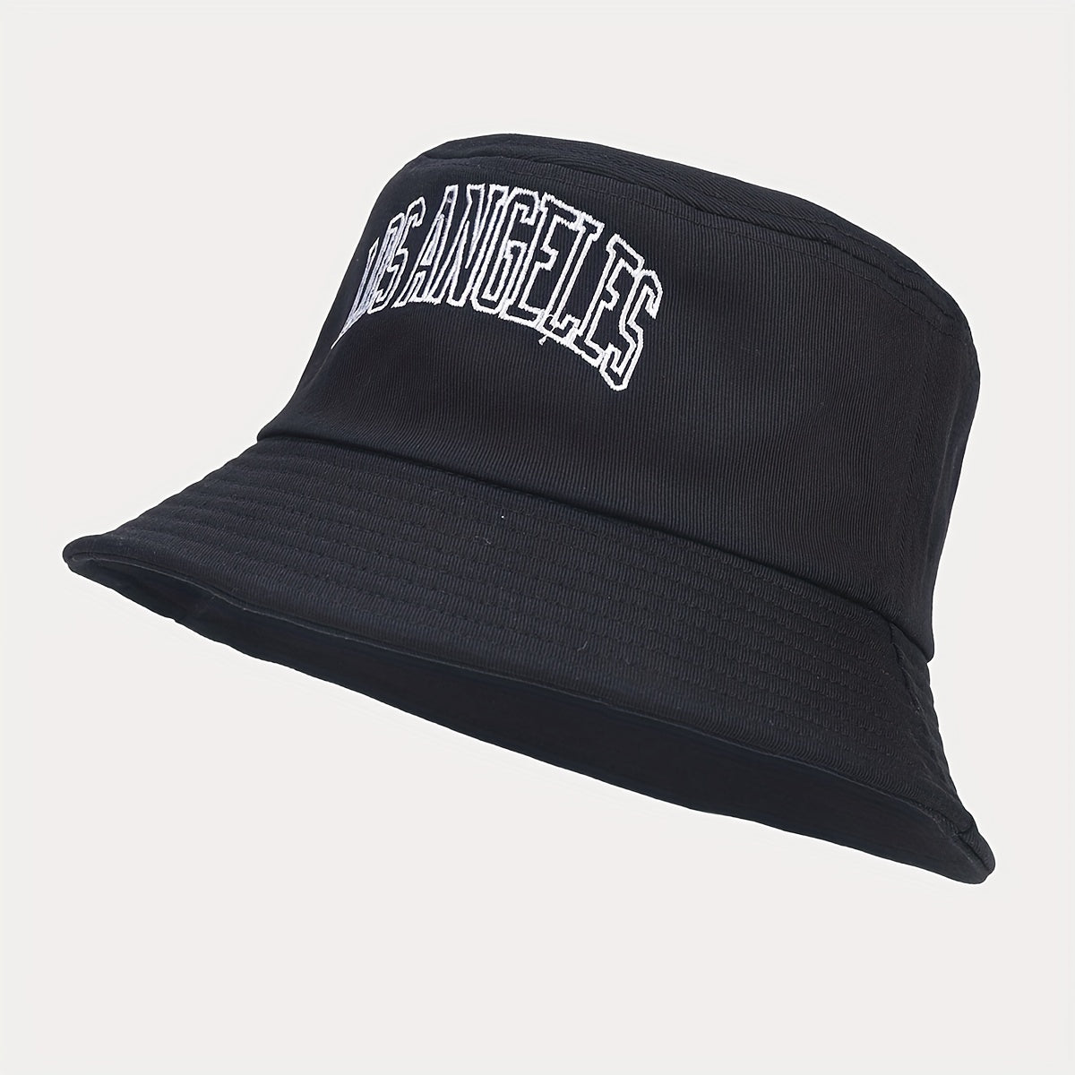 Retro Letter Embroidery Fisherman Hat Outdoor Sun Protection