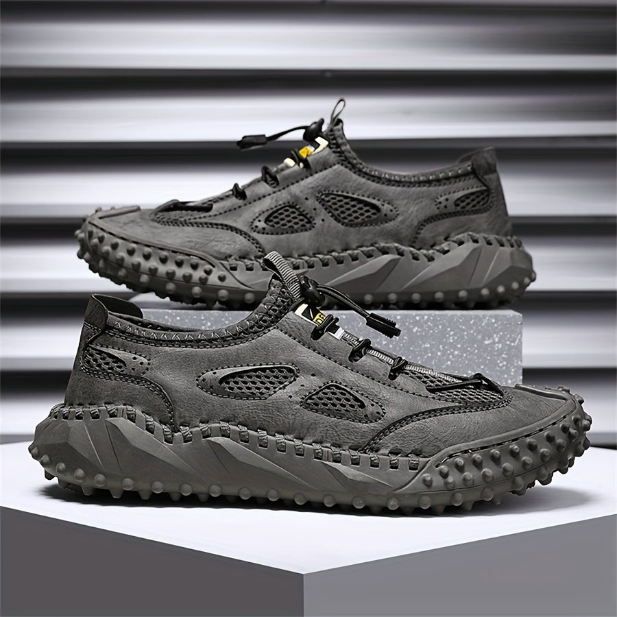 Men's Lace Buckle Walking Shoes Breathable Casual Sneakers