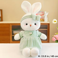 40cm Rabbit Plush Toy Girl Doll Dressing Rabbit Kid Sleeping Pillow