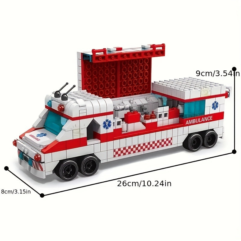 1000Pcs Ambulance Car Building Blocks Model Toy