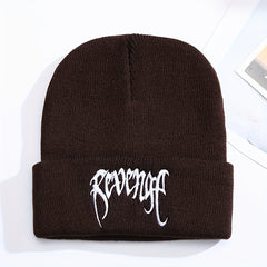 Embroidery Cold Hat Warm Ear Protection Knit Cap