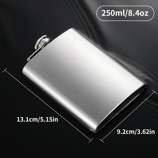 Portable Stainless Steel Liquor Hip Flask for Outdoor Adventures