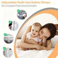 6pcs Child Safety Cabinet Locks - Baby Proofing Cabinet Strap Locks