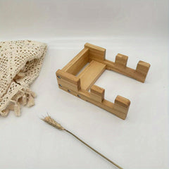 Wooden Serving Board Storage Rack for Kitchen