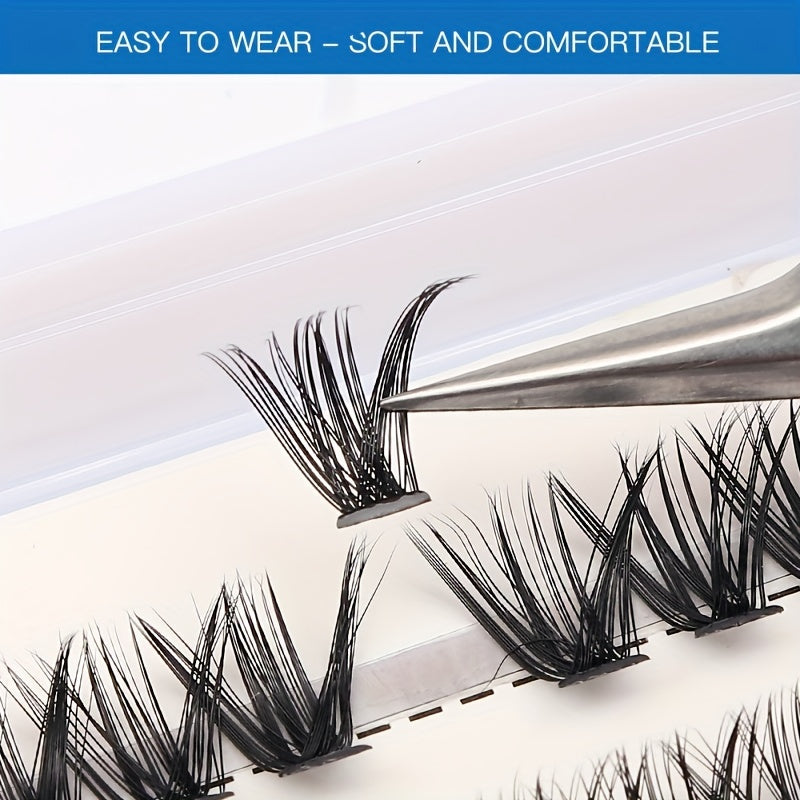 Wispy Soft Natural Look Cluster Lash Mini D Curl Individual Lashes