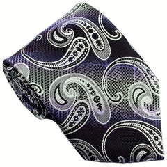 Men's Golden Floral Necktie Classic Print 9.4 cm