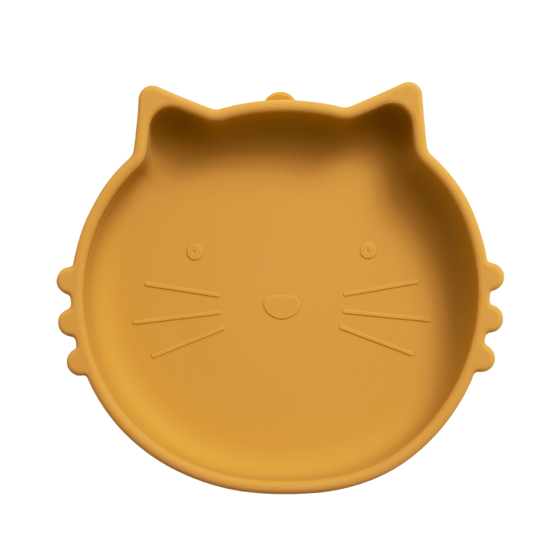 Cat Silicone Suction Plate for Babies Non Slip Food Tableware