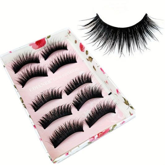 Faux Mink Lashes Natural False Eyelashes for Daily & Party Use 100 Pairs